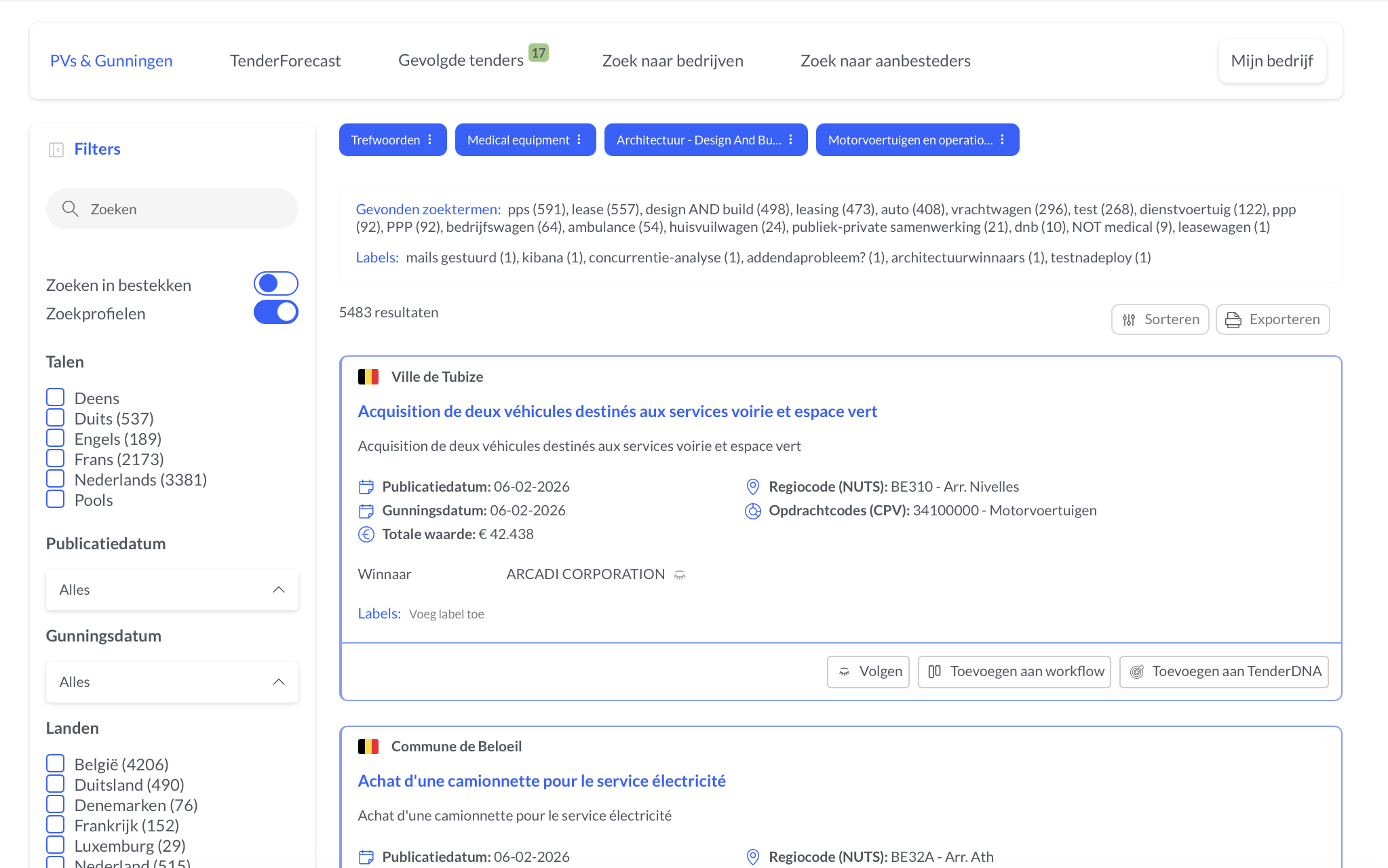 PV d'ouverture et d'attribution avec montants